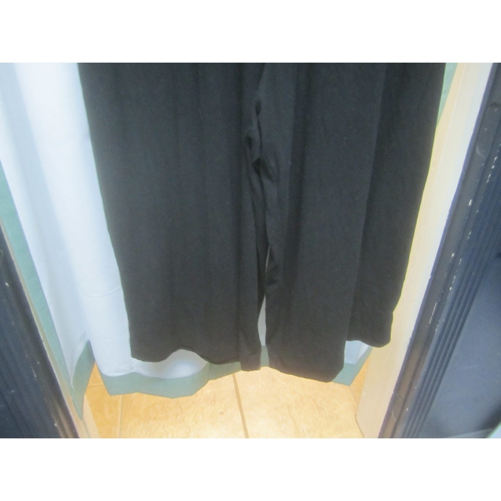 Torrid Womens Black Romper Plus Size 2 Wide‎ Leg Crossover Front Casual Stretch - Picture 3 of 13